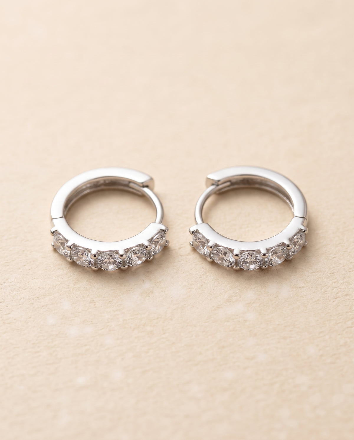 sparkle huggie hoops, photo 1 of 1